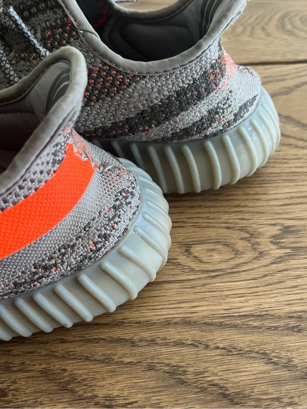 Adidas Yeezy Boost 350 V2 Gray with Orange Stripe